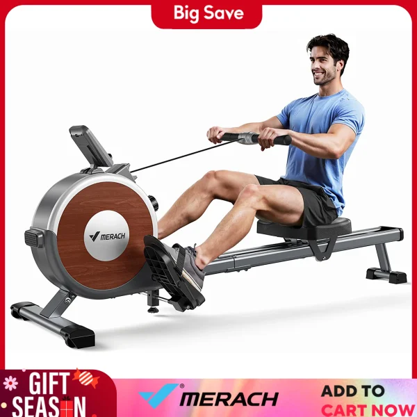 MERACH Rowing Machine Magnetic Rower Machine